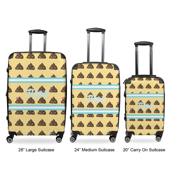 Poop Emoji Suitcase Set 1 - APPROVAL