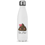 Poop Emoji Water Bottle - 17 oz. - Stainless Steel - Full Color Printing (Personalized)