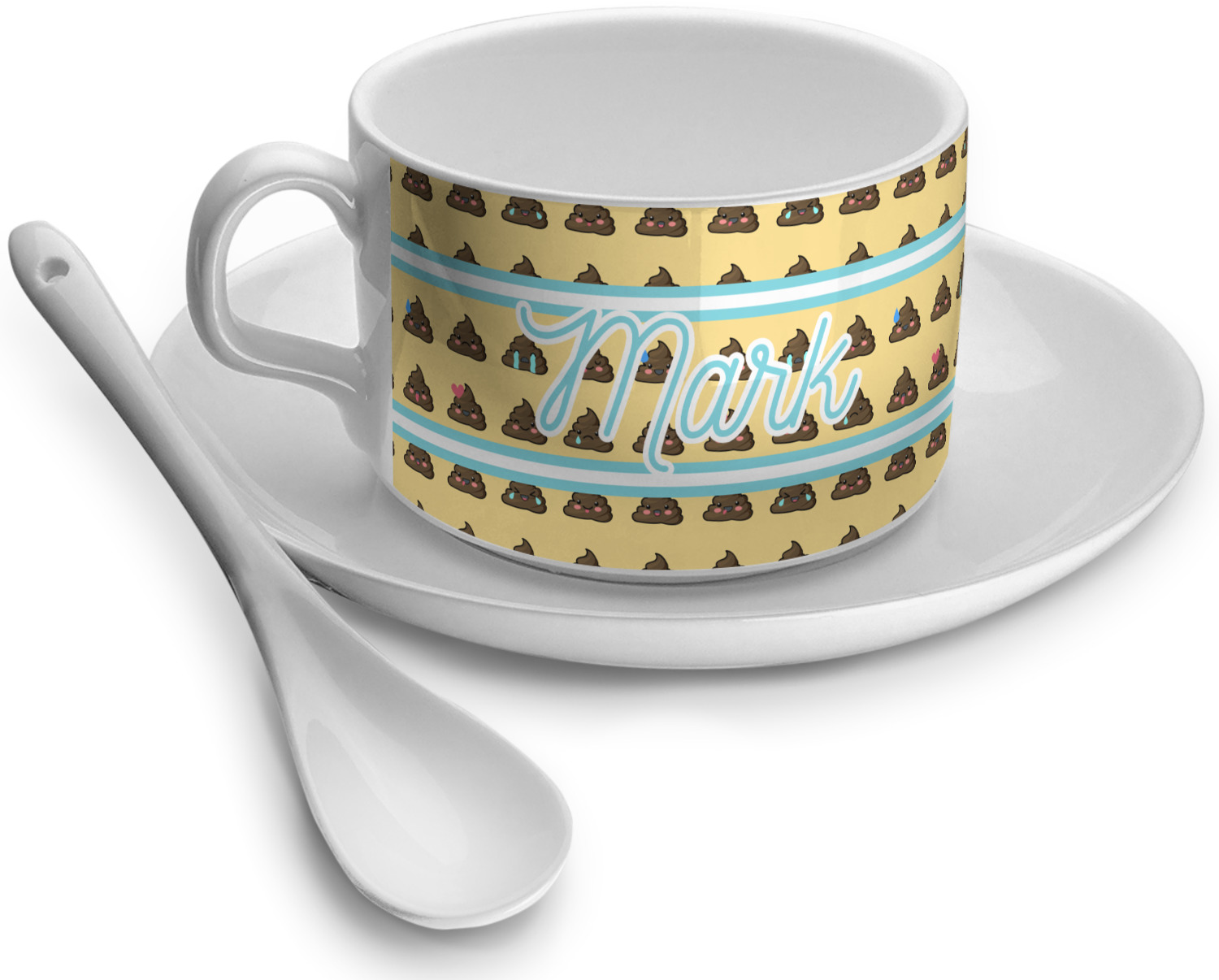 Poop Emoji Tea Cup (Personalized) YouCustomizeIt