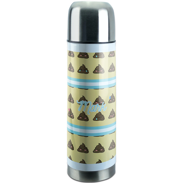 Custom Poop Emoji Stainless Steel Thermos (Personalized)