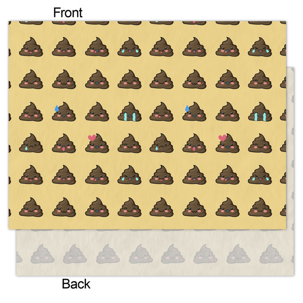 Poop Emoji Tissue Paper - Heavyweight - Medium - Front & Back