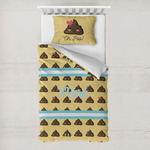 Poop Emoji Toddler Bedding Set - With Pillowcase (Personalized)