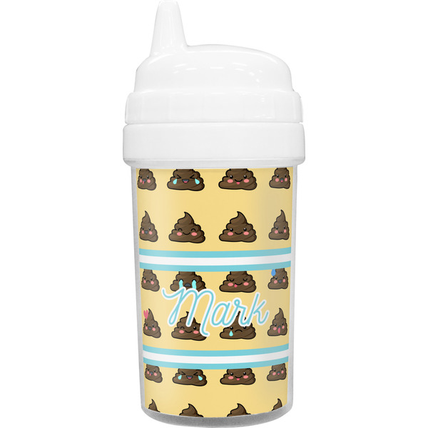 Custom Poop Emoji Toddler Sippy Cup (Personalized)