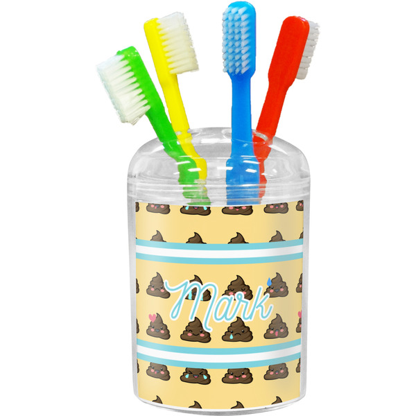 Custom Poop Emoji Toothbrush Holder (Personalized)