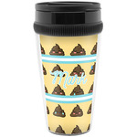 Poop Emoji Acrylic Travel Mug without Handle (Personalized)