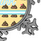 Poop Emoji Vintage Snowflake - Detail