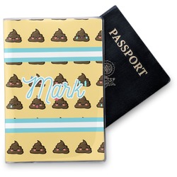Poop Emoji Vinyl Passport Holder (Personalized)