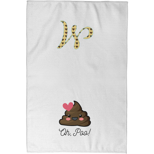 Poop Emoji Waffle Towel - Partial Print - Approval Image