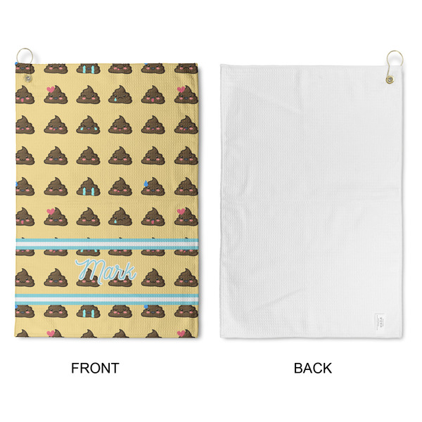 Poop Emoji Waffle Weave Golf Towel - Approval