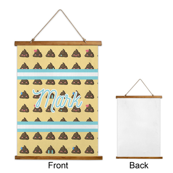 Poop Emoji Wall Hanging Tapestry - Portrait - APPROVAL