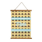 Poop Emoji Wall Hanging Tapestry - Tall (Personalized)