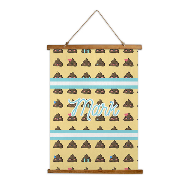 Custom Poop Emoji Wall Hanging Tapestry - Tall (Personalized)