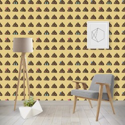 Poop Emoji Wallpaper & Surface Covering (Water Activated - Removable)