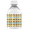 Poop Emoji Water Bottle Label - Back View