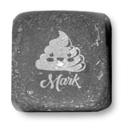 Poop Emoji Whiskey Stone Set - Set of 3 (Personalized)