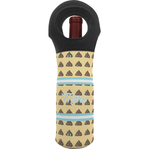 Custom Poop Emoji Wine Tote Bag (Personalized)