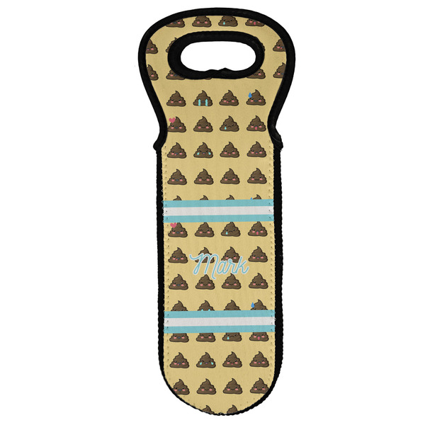 Custom Poop Emoji Wine Tote Bag (Personalized)