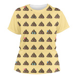Poop Emoji Women's Crew T-Shirt - Medium