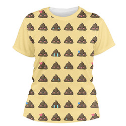 Poop Emoji Women's Crew T-Shirt - 2X Large