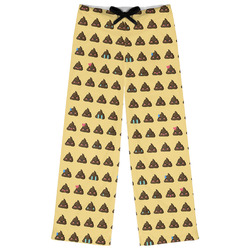 Poop Emoji Womens Pajama Pants - XL (Personalized)
