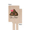 Poop Emoji Wooden 6.25" Stir Stick - Rectangular - Single - Front & Back