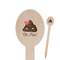 Poop Emoji Oval Wooden Food Picks (Personalized)