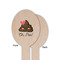Poop Emoji Wooden Food Pick - Oval - Single Sided - Front & Back