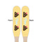 Poop Emoji Wooden Food Pick - Paddle - Double Sided - Front & Back