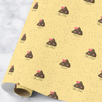 Poop Emoji Wrapping Paper Roll - Large (Personalized)