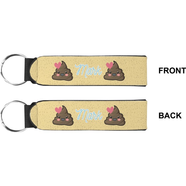 Poop Emoji Wristlet (Front + Back)
