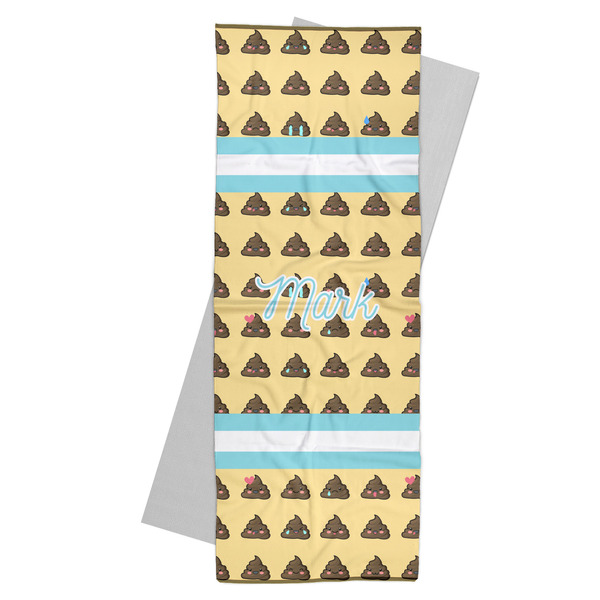 Custom Poop Emoji Yoga Mat Towel (Personalized)