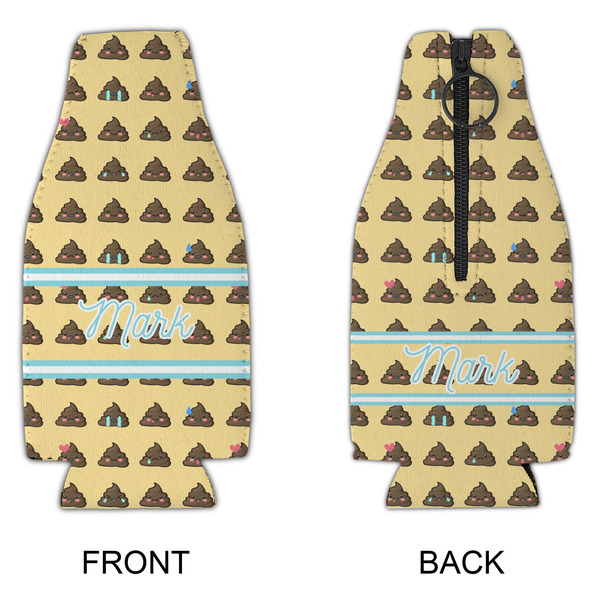 Poop Emoji Zipper Bottle Cooler - APPROVAL