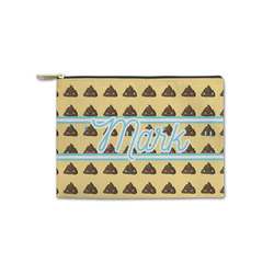 Poop Emoji Zipper Pouch - Small - 8.5"x6" (Personalized)
