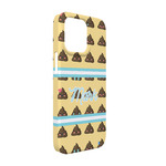 Poop Emoji iPhone Case - Plastic - iPhone 13 (Personalized)