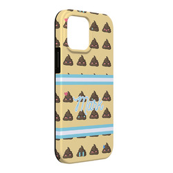 Poop Emoji iPhone Case - Rubber Lined - iPhone 13 Pro Max (Personalized)