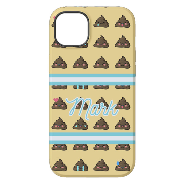 Poop Emoji iPhone 14 Plus Tough Case - Back