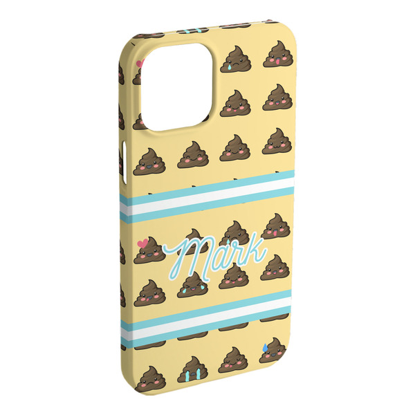 Custom Poop Emoji iPhone Case - Plastic (Personalized)