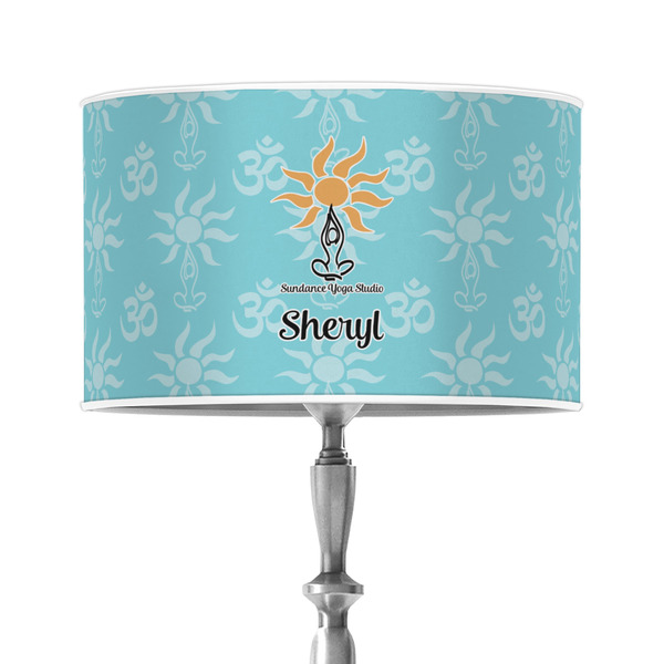 Custom Sundance Yoga Studio 12" Drum Lamp Shade - Poly-film (Personalized)