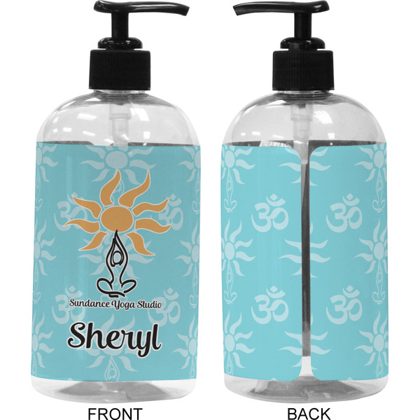 Sundance Yoga Studio 16 oz Plastic Liquid Dispenser (Approval) - Black