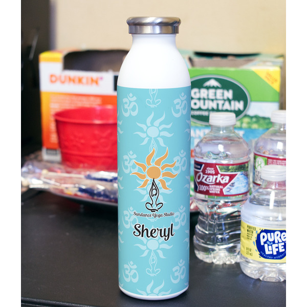 Sundance Yoga Studio 20oz Water Bottles - Full Print - In Context