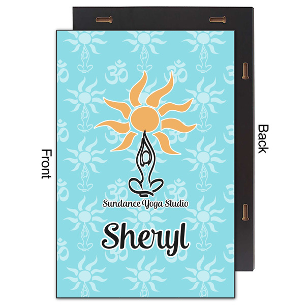 Sundance Yoga Studio 20x30 Wood Print - Front & Back View