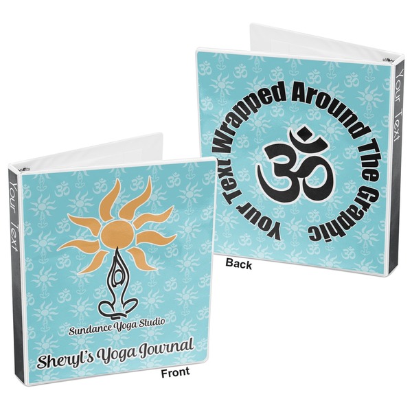 Sundance Yoga Studio 3-Ring Binder Front and Back