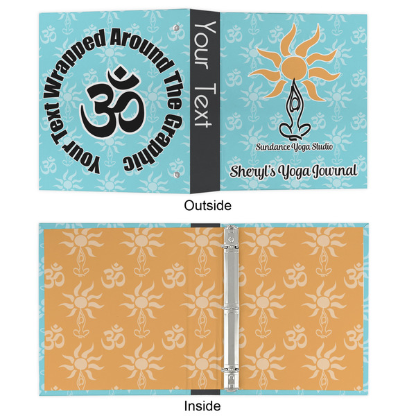 Sundance Yoga Studio 3 Ring Binders - Full Wrap - 1" - APPROVAL
