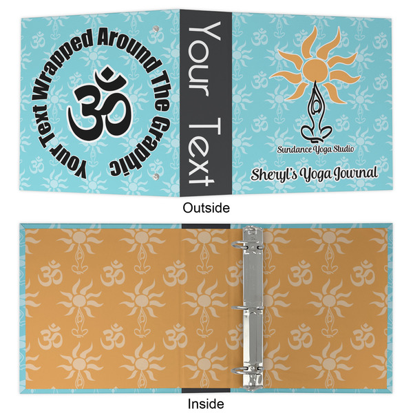 Sundance Yoga Studio 3 Ring Binders - Full Wrap - 2" - APPROVAL