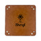 Sundance Yoga Studio 6" x 6" Leatherette Snap Up Tray - FLAT FRONT