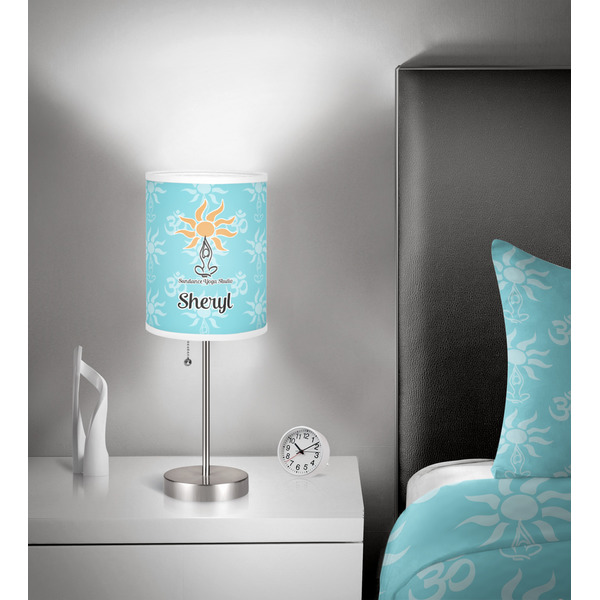 Sundance Yoga Studio 7 inch drum lamp shade - in room