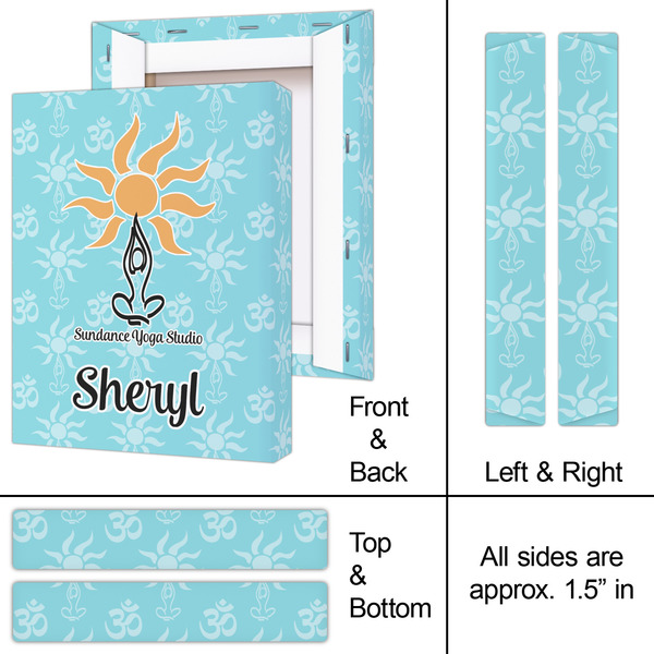 Sundance Yoga Studio 8x10 - Canvas Print - Approval