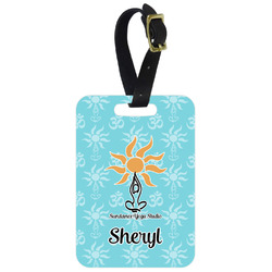 Sundance Yoga Studio Metal Luggage Tag w/ Name or Text