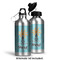 Sundance Yoga Studio Aluminum Water Bottle - Alternate lid options