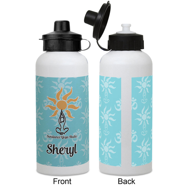 Sundance Yoga Studio Aluminum Water Bottle - White APPROVAL